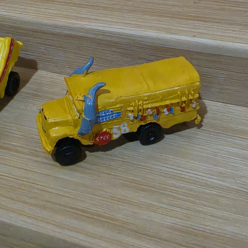 Set of 5 2" Official Disney Pixar Cars Cake Topper Figures Fritter Arvy Taco - Picture 3 of 8